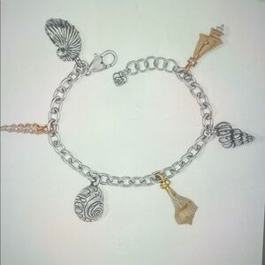 🏝️🆕🏝️ Brighton Shells Around The World Charm Bracelet NWT $148